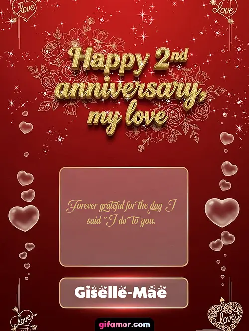 Happy 2st anniversary, my love III Giselle-Mae
