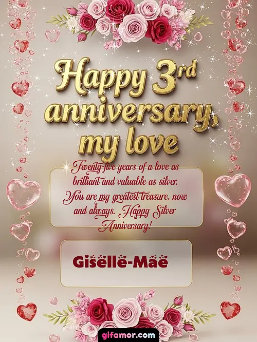 Happy 4st anniversary, my love Giselle-Mae