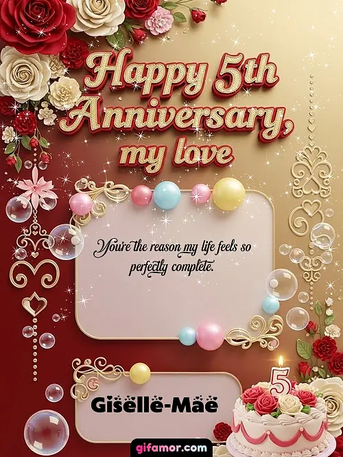 Happy 5st anniversary, my love Giselle-Mae