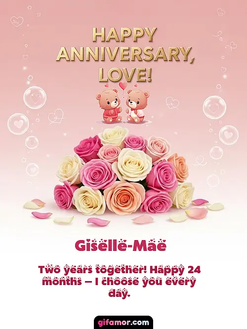 Happy anniversary, love! IV Giselle-Mae