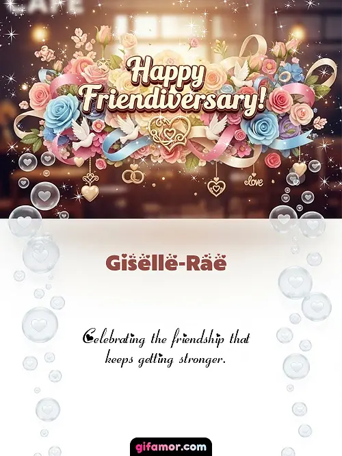 Happy friendiversary! I Giselle-Rae