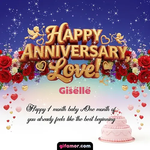 Happy one month anniversary, love! Giselle