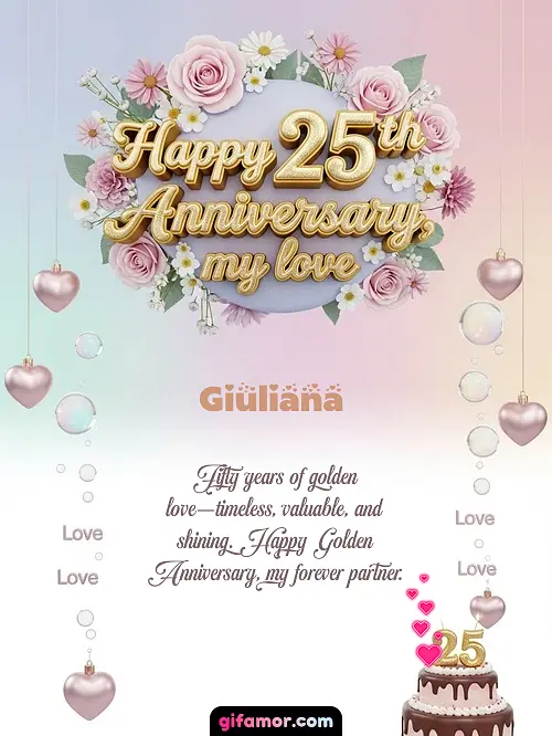 Happy 25th anniversary, my love Giuliana