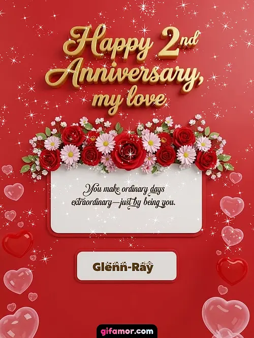 Happy 2st anniversary, my love I Glenn-Ray