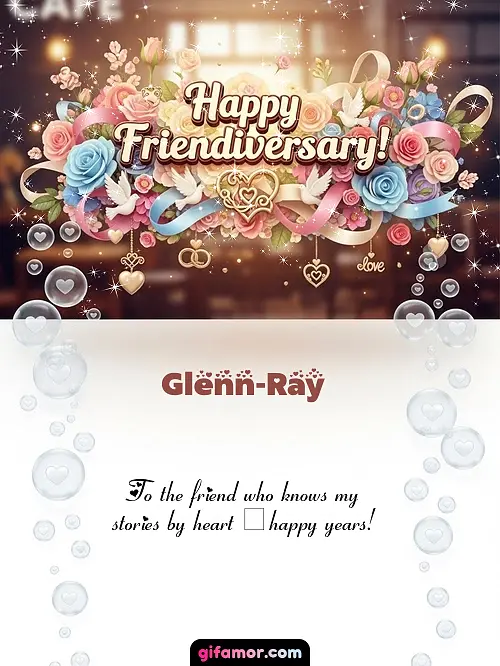 Happy friendiversary! I Glenn-Ray