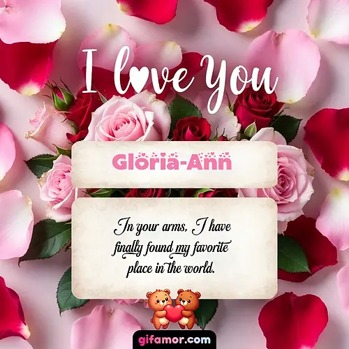 I love you V Gloria-Ann