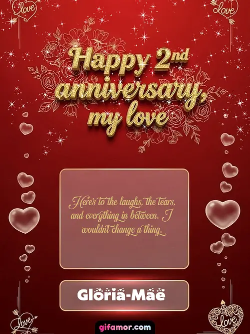 Happy 2st anniversary, my love III Gloria-Mae