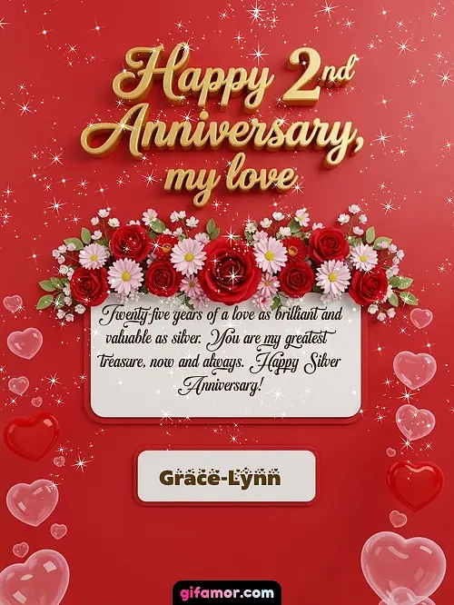 Happy 2st anniversary, my love I Grace-Lynn