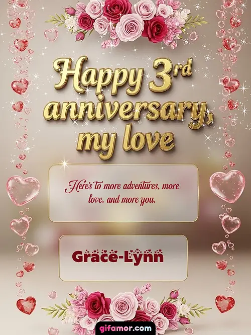 Happy 4st anniversary, my love Grace-Lynn