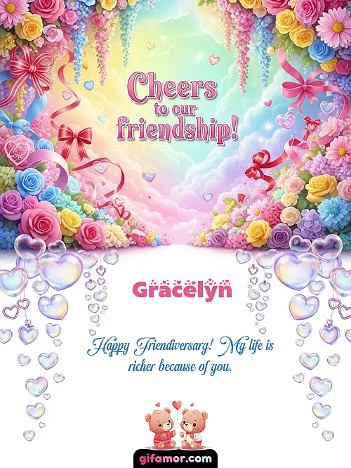 Cheers to our friendship! I Gracelyn
