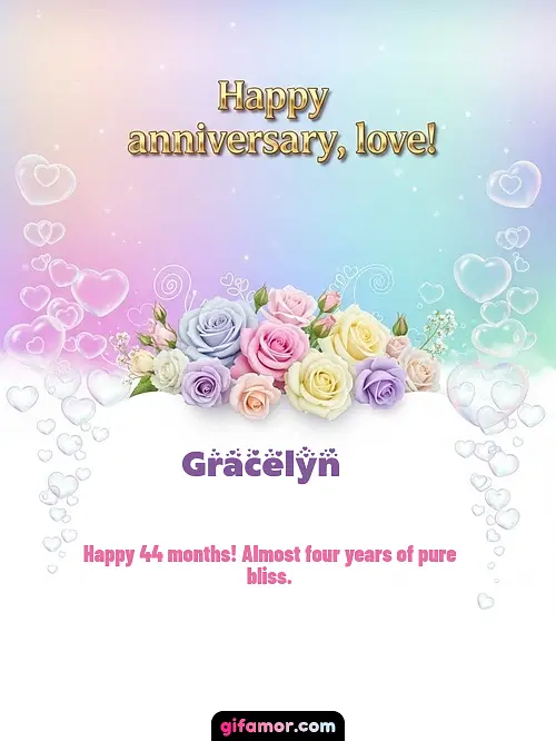 Happy anniversary, love! III Gracelyn