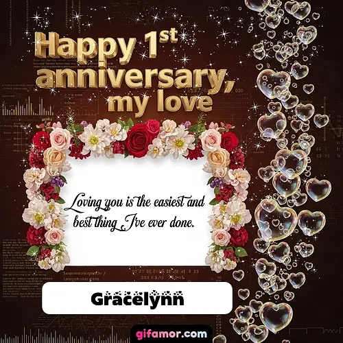 Happy 1st anniversary, my love IV Gracelynn