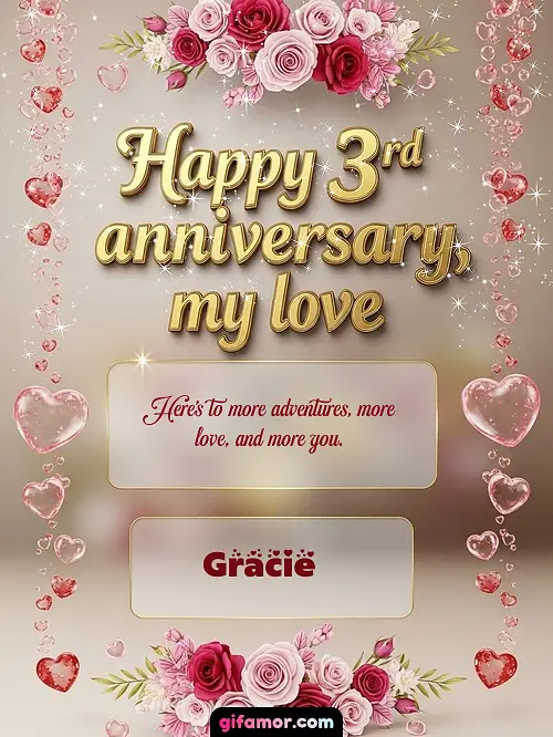 Happy 4st anniversary, my love Gracie