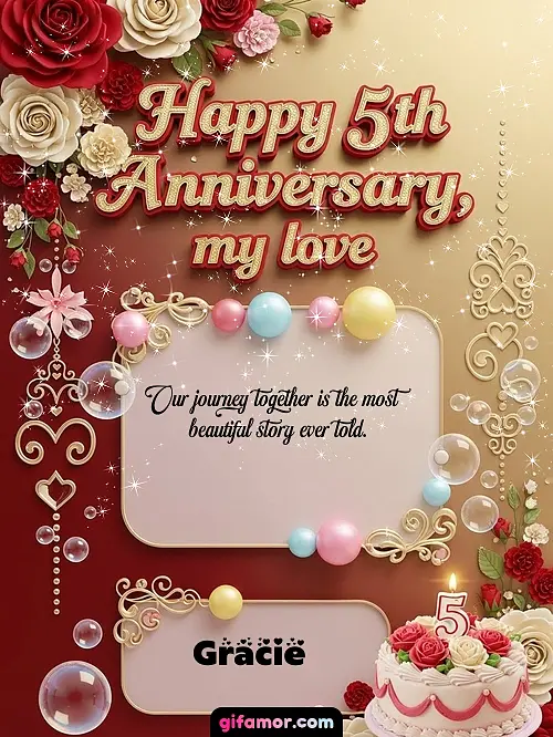 Happy 5st anniversary, my love Gracie