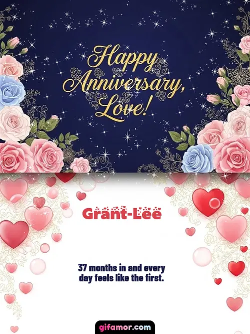 Happy anniversary, love! I Grant-Lee