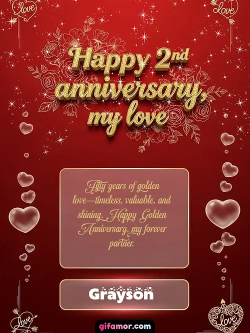 Happy 2st anniversary, my love III Grayson