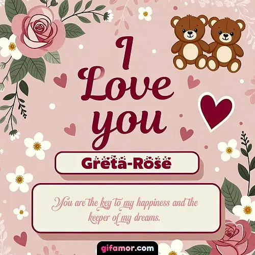 I Love You VIII Greta-Rose