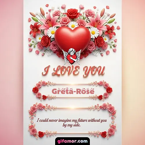 I Love You XXII Greta-Rose