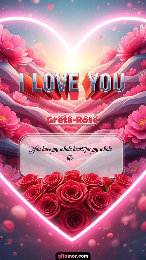 I Love You XXVI Greta-Rose