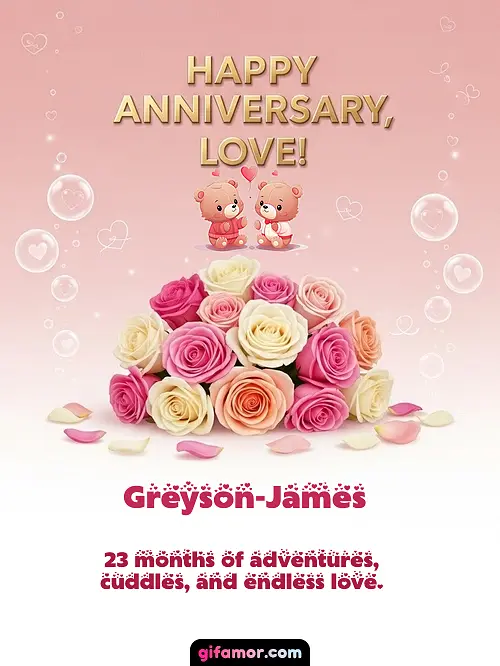 Happy anniversary, love! IV Greyson-James