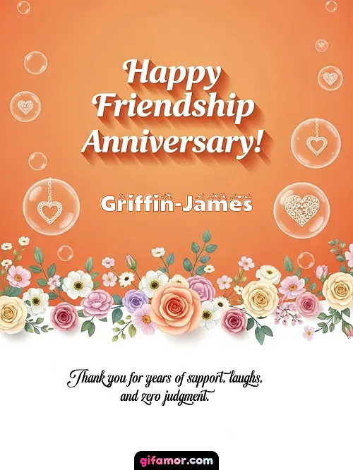 Happy friendship anniversary! III Griffin-James