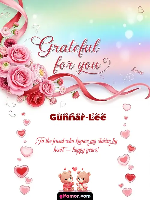 Grateful for you! II Gunnar-Lee