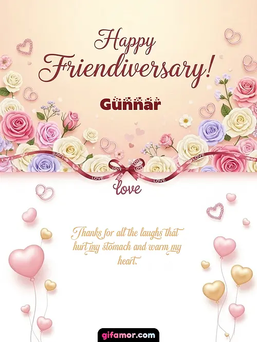 Happy friendiversary! Gunnar