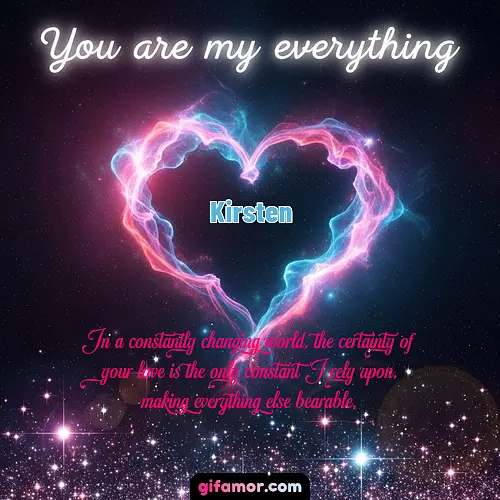 You are my everything III Kirsten